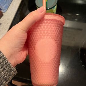 Starbucks Grande Pink Studded Cup